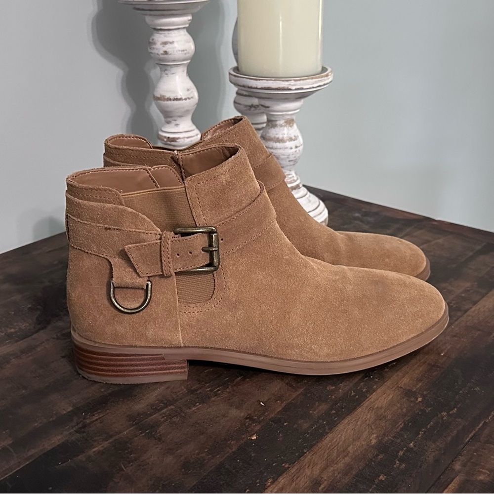 Aerosoles Susan Tan Suede Ankle Boots